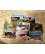 Vintage Lot Of 8 Covered Bridge Postcards Indiana County Pennsylvania - £7.77 GBP
