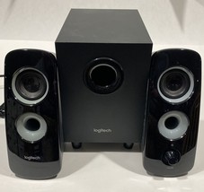 Logitech LS-21 2.1 Computer  Stereo Speaker System with 2  speakers &amp; Su... - £18.06 GBP