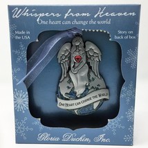 Christmas Tree Ornament Gloria Duchin Angel One Heart Can Change the Wor... - $13.54