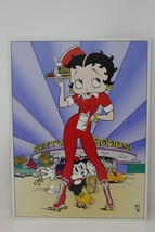 Betty Boop 1999 Car Hop Drive-In Diner  12&quot; x 16&quot; Tin Metal Sign - £14.74 GBP