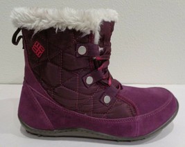 Columbia Size 6 Powder Summit Shorty Purple Waterproof Boots New Womens Shoes - £100.07 GBP