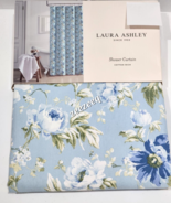 Laura Ashley Blue Roses Floral Shabby Chic Shower Curtain NEW - £33.47 GBP