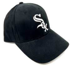 MLB CHICAGO WHITE SOX RETRO LOGO BLACK ADJUSTABLE CURVED BILL BASEBALL H... - $17.05