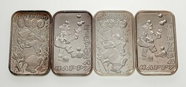 1998-2002 Happy Birthday 1 oz Silver Art Bars Collection of 4 Bars - £179.80 GBP