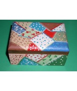 Trinket Box Jewelry Box Hand Painted Felt Lined - $27.73 CAD