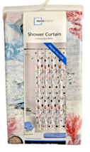Voyagers Seafaring Vinyl Shower Curtain Chloride-free PEVA 70&quot;W x 72&quot;L B... - $272.19 MXN
