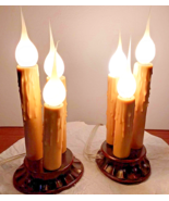 A Homestead Shoppe Vintage welcome candles set of 2 on off switch bulbs ... - $45.00