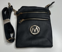 mia k farrow handbag NWT Black Leather Purse sf3 - £19.78 GBP