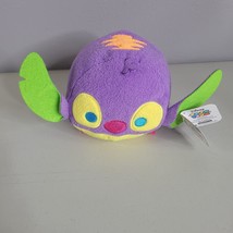 Disney Tsum Tsum Neon Purple Plush With Tags 6 in Long Glows Under Black... - £7.47 GBP