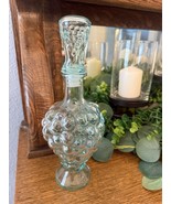 ✨Vintage 80s Italian Aqua Glass Grape Cluster Decanter Bottle w/ Stopper... - €20,76 EUR