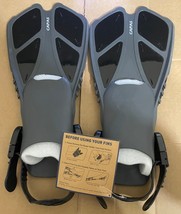 CAPAS Snorkel Fins, Swim Fins Adjustable Size Sm/ Med Jr US Size 9-13 Tr... - £26.22 GBP