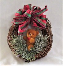 Teddy Bear Wreath Ornament - £3.16 GBP