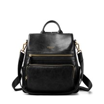 Women BackpaGenuine Leather Backpack Female Travel School Bag Soft Fashion Vinta - £109.84 GBP