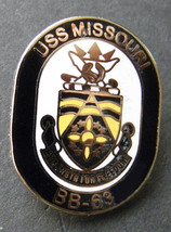 Uss Missouri BB-63 Battleship Us Navy Lapel Pin Badge 1 Inch - £4.49 GBP
