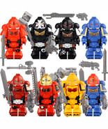 8Pcs Ultramarines Warrior Minifigures Blood Angels Black Templer Mini Block Toys - $23.69