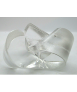 Mid-Century Modern Rosenthal Bow Candle Holder Crystal Matte Finish  - $54.94 CAD