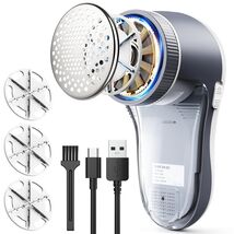 Fabric Sweater Shaver 7 Pcs 2 Blades Electric USB Rechargeable Lint Remo... - $19.75