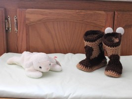 Handmade Baby Booties - Cowboy or Cowgirl Boots - Choice of Colors - Crochet by  - £11.88 GBP