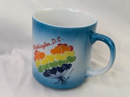 Washington DC Rainbow Balloons Hearts Coffee Cup Mug - £11.46 GBP