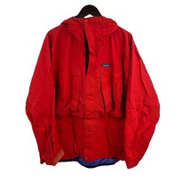 Patagonia Nitro II Vintage Snowboard Shell Jacket Red Large FLAW - $56.94