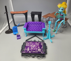 Monster High Mattel Doll Replacement Accessory Lot and Lagoona Blue Doll - £41.19 GBP