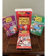 Set of 4 School House Rock VHS Tapes: Grammar, America Rocks, Science & Best of!