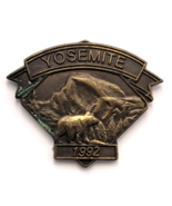 Yosemite National Park 1992 Souvenir Pin Bear Half Dome Nature Travel Co... - $19.05 CAD