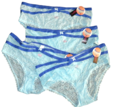 No Boundaries Hipster Panties 4 PAIR Aqua Stretch Lace Size XXL - £31.46 GBP