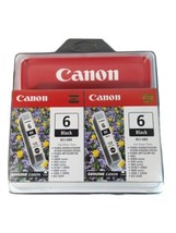 Ink Canon Brand New Canon BCI-6BK Twin Pack Black Ink Cartridges Genuine Canon - £6.38 GBP