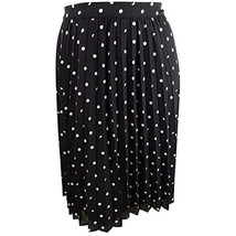 MSRP $60 Maison Jules Women&#39;s Midi Skirt Dot Party Black Size 2XL - $20.66