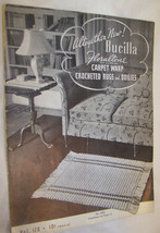 1939 Bucilla Floraltone Carpet Crocheted Hook Rug Doiles Catalog Book - £7.90 GBP