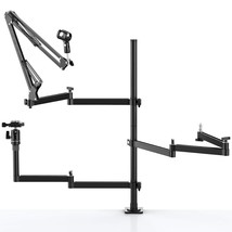 Live Broadcast Boom Arm, Ulanzi Flexible Desk Mount Camera Arm Clamp Web... - £131.06 GBP