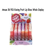 36 PCS Amuse Kissing Fruit Roll On Fruity Lip Gloss Wholesale Bulk Display - £15.00 GBP