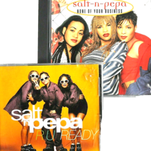 Salt N Pepa 2 CD Lot Remix Maxis RU Ready Promo + None Of Your Business 1994-97 - £13.88 GBP