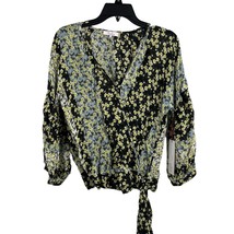 Parker Green Floral Villa Long Sleeve Blouse Small New - £37.29 GBP