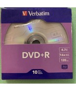 Verbatim DVD+R Recordable Disc, 4.7GB 16x Silver 10/Pack 120 Min VER97956 - $129.43 MXN