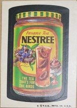  1974/ 6th S Topps Wacky Sticker Nestree Insane Tea - $1.95