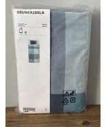 NEW Ikea BRUNKRISSLA Twin Duvet Cover &amp; Pillowcase Blue Gray Cotton 59”x79” - $36.48
