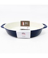 Staub Roasting Dark Blue Ceramic Baking Oval Casserole 9x6 1 Quart Staub... - £32.92 GBP