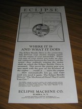 1925 Print Ad Eclipse Bendix Drive for Cars Eclipse Machine Co Elmira,NY - £10.99 GBP