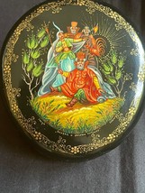 Vintage 20th Siècle Russe Palekh Laque Boîte USSR Fairy Conte Signé Couv... - $79.00