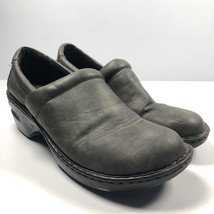 BOC Born Concept Shoes Womens 11 Peggy Clogs Heels Slip On Pewter Gray L... - $11.25