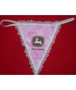 New Womens Pink JOHN DEERE Tractor Equipment Gstring Thong Lingerie Unde... - £14.88 GBP