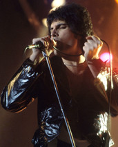 Queen Freddie Mercury black leather jacket concert 11x14 Photo - £11.78 GBP