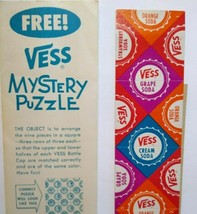 Whistle &amp; Vess Soda Mystery Puzzle Promo Advertising Vintage Ephemera Be... - £10.98 GBP