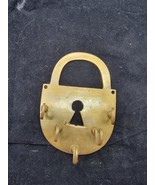 Brass Rustic Keyhole Lock Wall Mount w/ Five Hanging Hooks for Keys key - €13,03 EUR