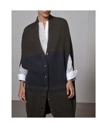 NWT $ 4250 Brunello Cucinelli Cashmere Oversized Rib Cocoon Coat Jacket ... - £782.35 GBP