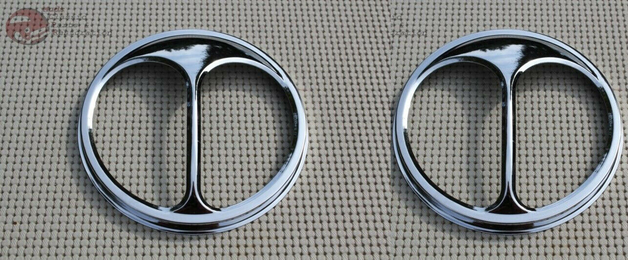 Primary image for Chopper Bobber Harley 5" Cat Eye Headlight Bulb Trim Ring Cover Custom Pair