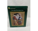 Traditions Porcelain Decorative Box Santa Clause Holiday Christmas Trink... - $29.69