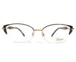 Diva Eyeglasses Frames 5471 C.5CL Brown Tortoise Gold Crystals Cat Eye 5... - £90.27 GBP